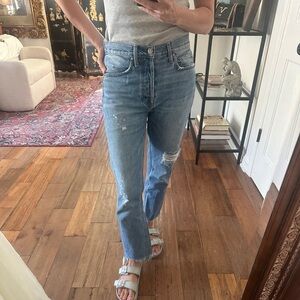 Distressed NoEnd made in USA Blue Women's Jeans